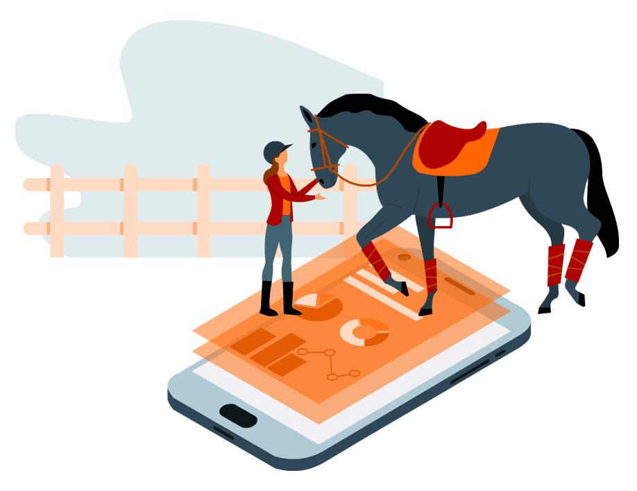 Horse management software for equestrian planning and records